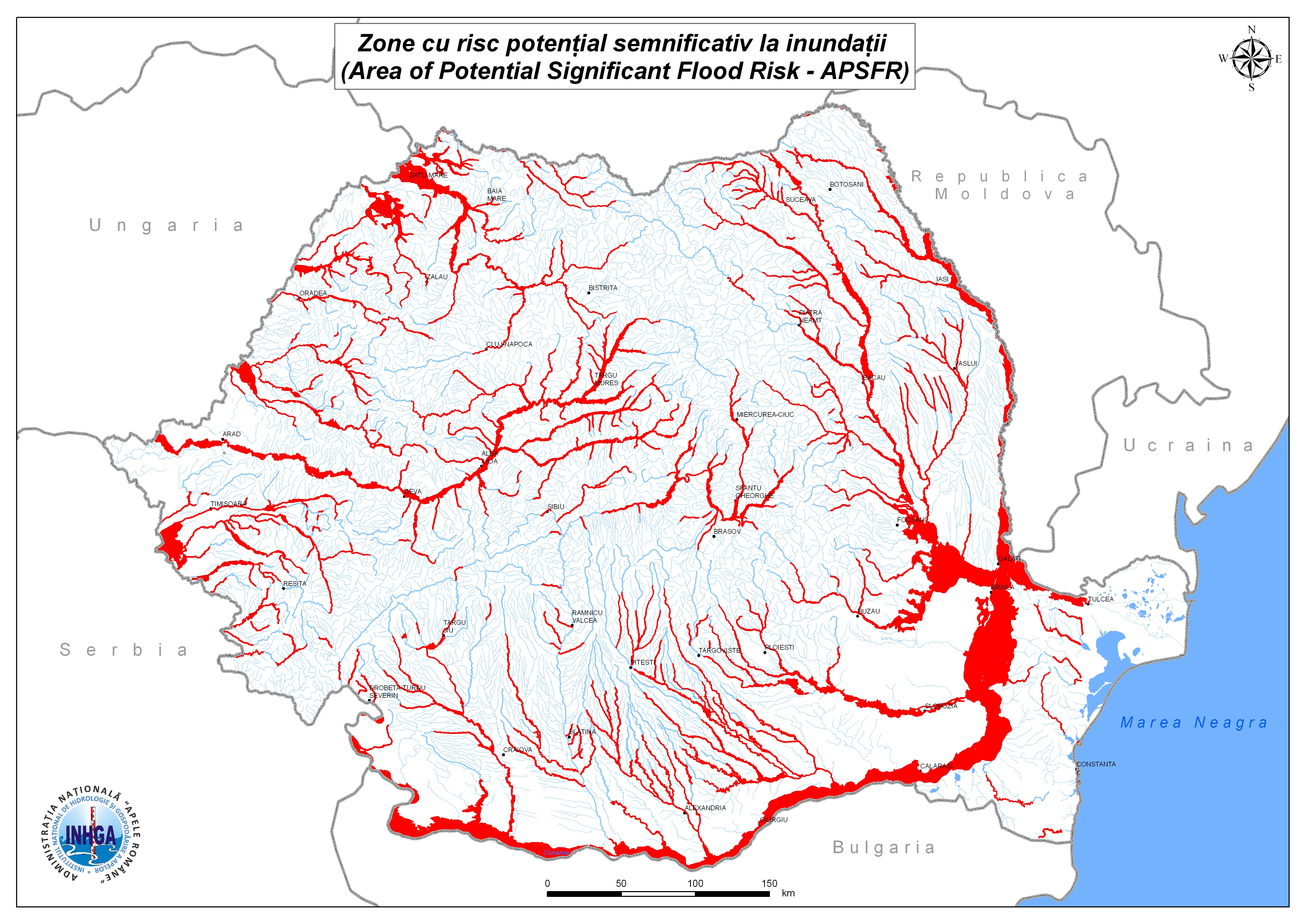 Realizarea hartilor de risc la inundatii