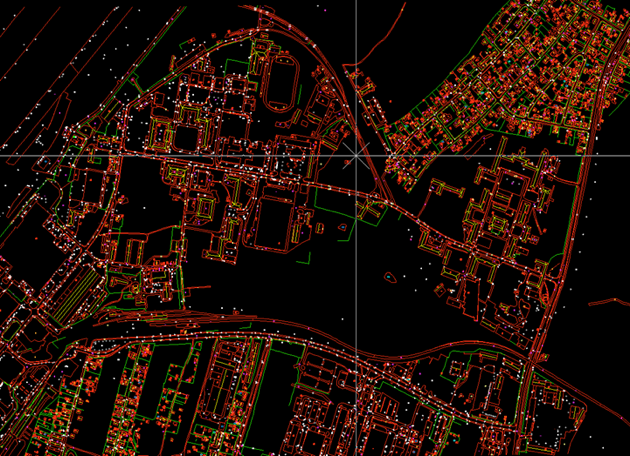 Realizing digital maps - vector topographic and mosaic orthophoto plan